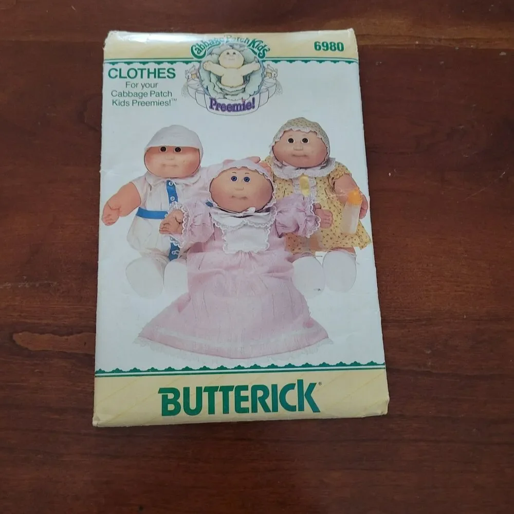 6980 Vintage Cabbage Patch Sewing Pattern Clothes Butterick